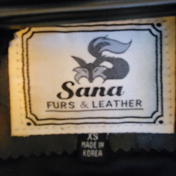 Sana Furs & Leather vintage black trench women's size XS Thermolite insulation - Picture 4 of 5